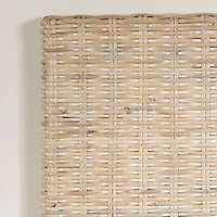 Lilak Queen Rattan Headboard White Washed Rattan by South Shore Furniture