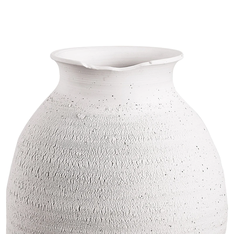 Vase Zeb en céramique couleur blanche