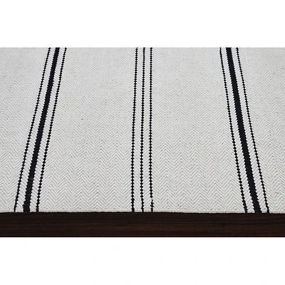 Tapis ivoire et noir « Alice »