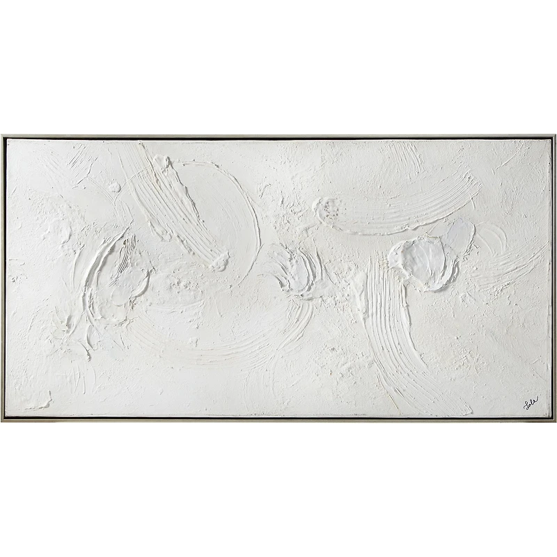 Art mural argenté Yanno sur toile