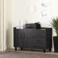 South Shore Furniture Kozack Crédence à 2 tiroirs avec portes
