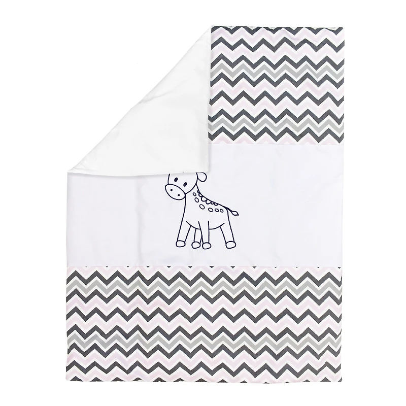 Ensemble de literie 7 pièces - Girafe à chevrons