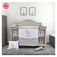 7-Piece Bedding Set - Zigzag Giraffe