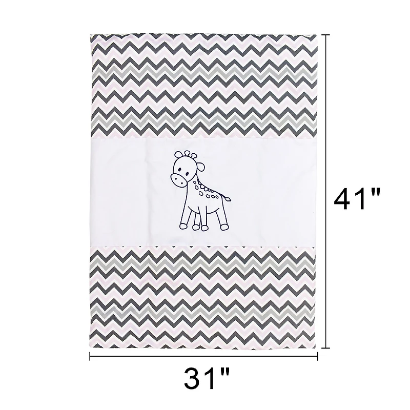 Ensemble de literie 7 pièces - Girafe à chevrons