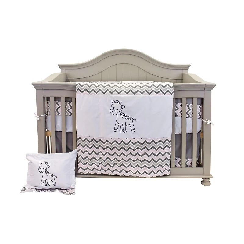 Ensemble de literie 7 pièces - Girafe à chevrons