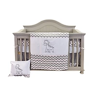 Ensemble de literie 7 pièces - Girafe à chevrons