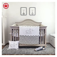 Ensemble de literie 7 pièces Chiot endormi - Gris