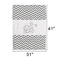 7-Piece Bedding Set  Sleepy Puppy - Gray