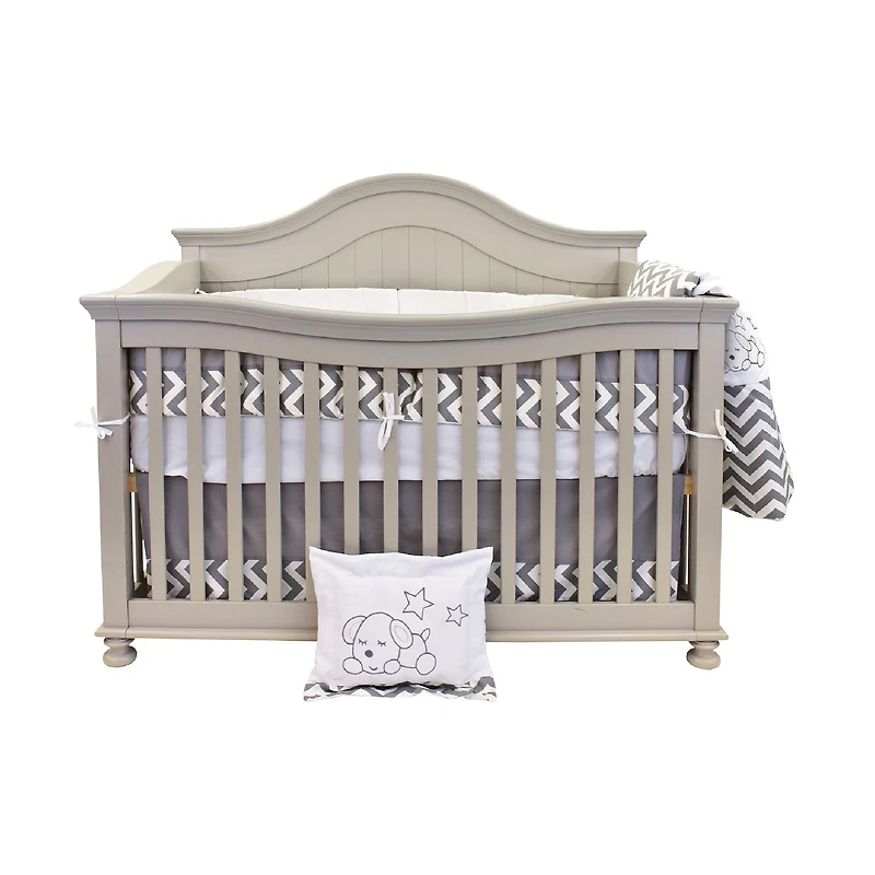 Ensemble de literie 7 pièces Chiot endormi - Gris