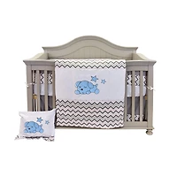 7-Piece Bedding Set Sleepy Puppy - Blue