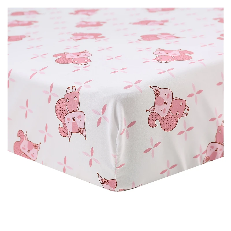 Ensemble de literie pour lit de bébé nouveau-né 5 pièces - Écureuil