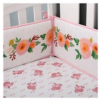 5-Piece Newborn Crib Bedding Set - Squirrel