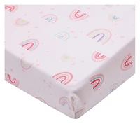 5-Piece Newborn Crib Bedding Set - Rainbow