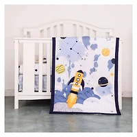 5-Piece Newborn Crib Bedding Set - Outer Space