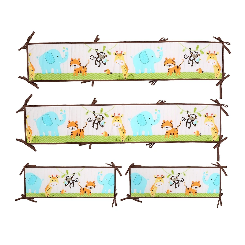 4-Piece Crib Bedding Set - Jungle Adventure