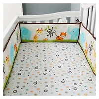 4-Piece Crib Bedding Set - Jungle Adventure