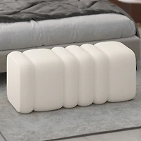 BRAZIE BUBBLE Ottoman - Ivory