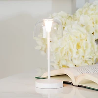 Lampe de table DEL avec abat-jour, bulle - Blanche