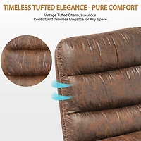 Industrial Vintage-Style  Upholstered Dining Chairs, Set of 2 - Brown