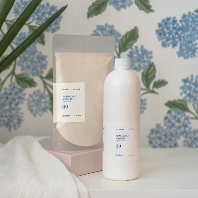 Ensemble de bain moussant et lait de bain - Framboise/Vanille