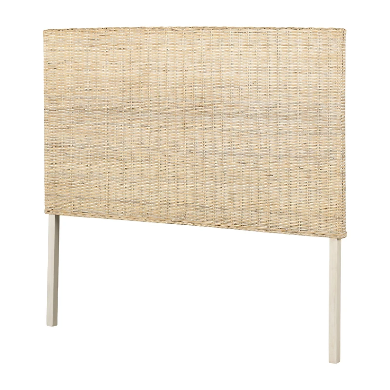 Lilak Queen Rattan Headboard White Washed Rattan by South Shore Furniture