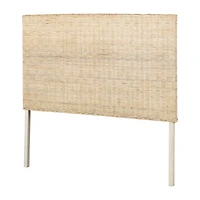 Lilak Queen Rattan Headboard White Washed Rattan by South Shore Furniture