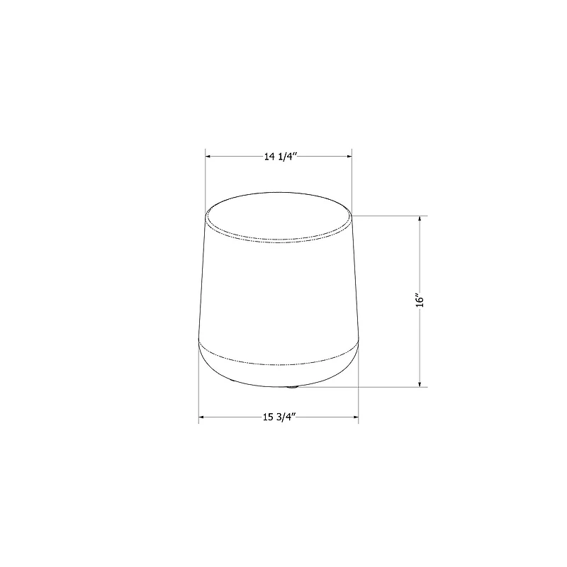 Dalya Round Outdoor Side Table Dark Grey by South Shore Furniture