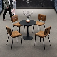 Table ronde moderne - Noir