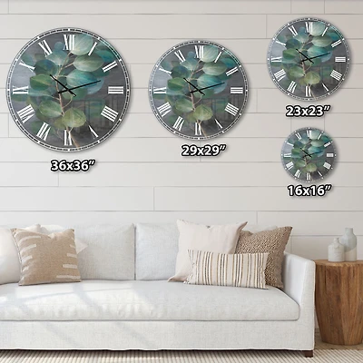 Fresh leaves I Wall Clock
