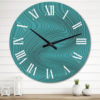 Minimal Late 0S Geometric Primitive Aesthetics XII Wall Clock