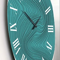 Minimal Late 0S Geometric Primitive Aesthetics XII Wall Clock