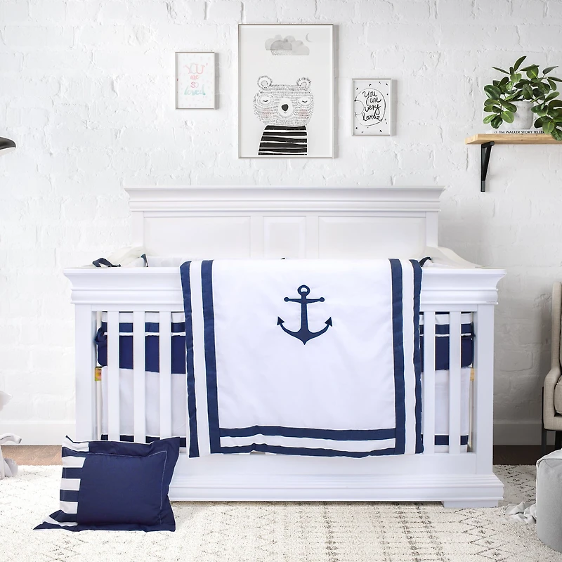 7-Piece Baby Bedding Set - Anchor