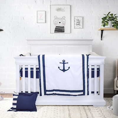 7-Piece Baby Bedding Set - Anchor