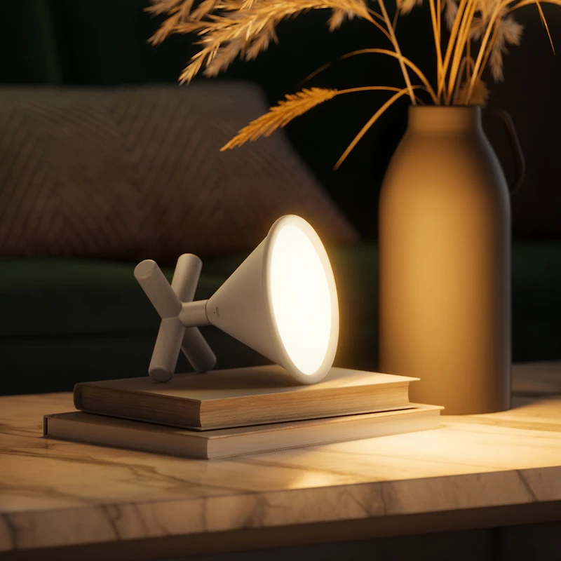 Lampe de table en forme de Martini Cono    Gris