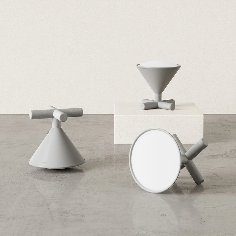 Lampe de table en forme de Martini Cono    Gris