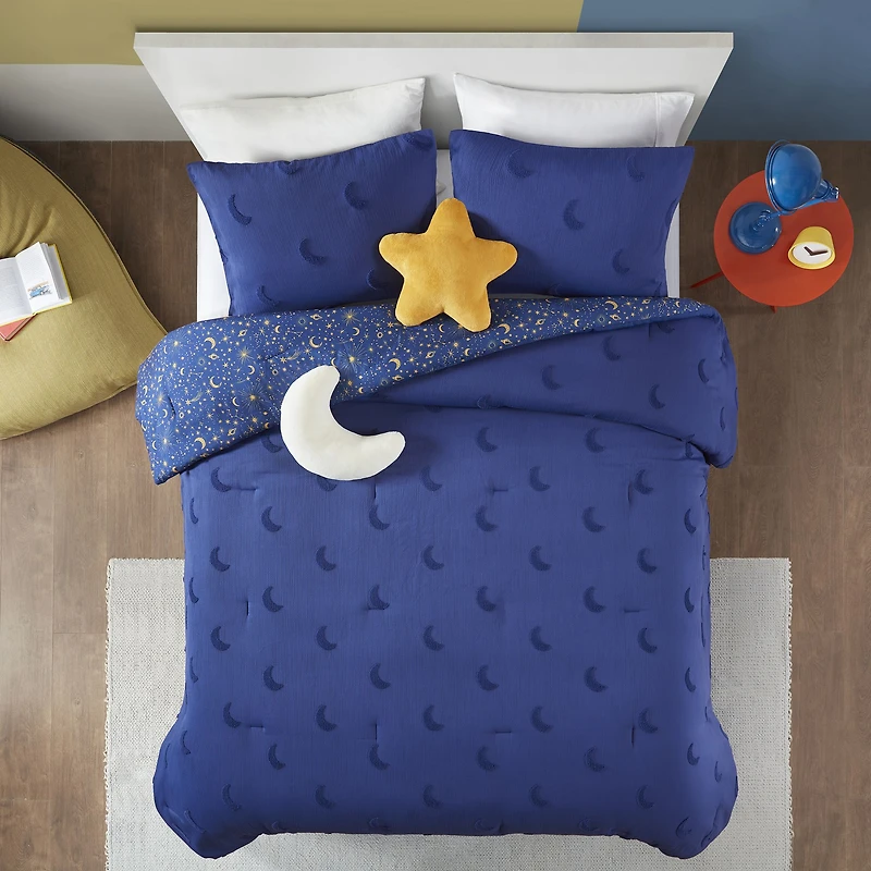 Cosmos Moon Shaped Cushion