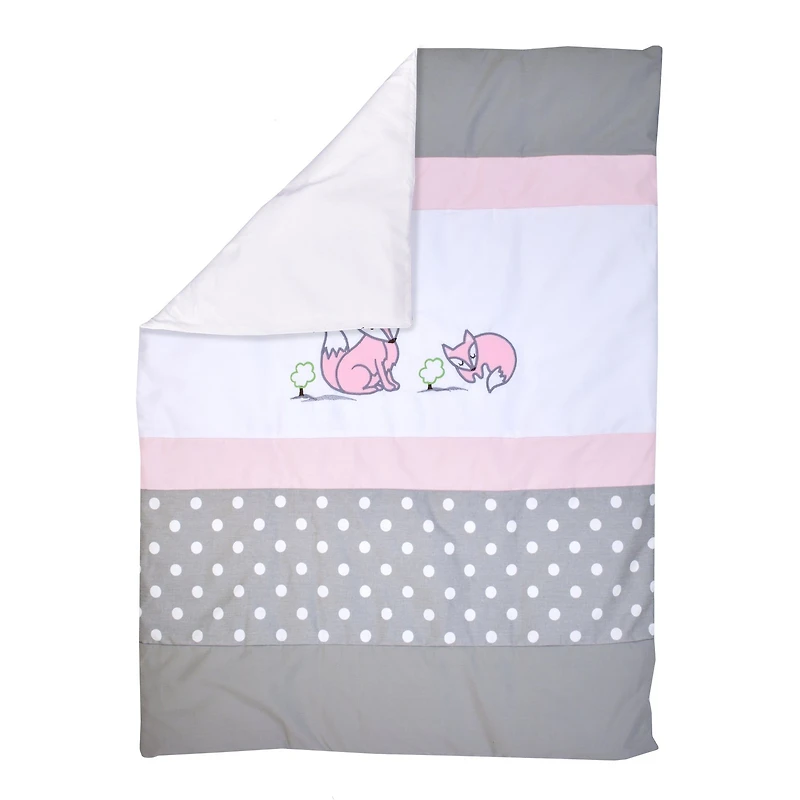 7-Piece Bedding Set - Polka Dots and Fox