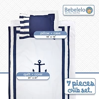 Ensemble de literie pour bébé 7 pièces - Ancre