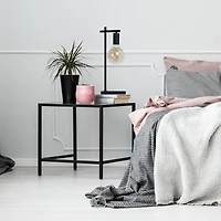 Lampe de table Townshed en acier couleur poudre noire