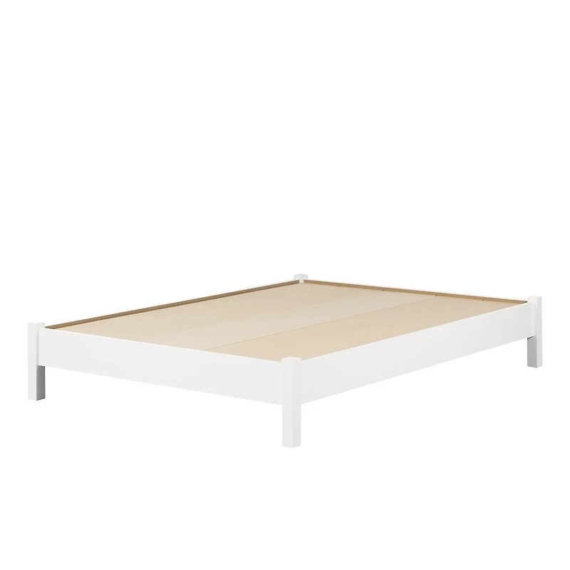 Munich Full Platform Bed on Legs by South Shore Furniture - Pure White