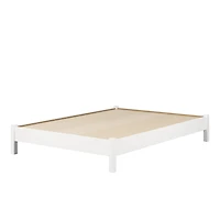 Munich Full Platform Bed on Legs by South Shore Furniture - Pure White