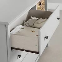 Cotton Candy 3-Drawer Dresser with Storage Baskets by South Shore Furniture - Soft Grey