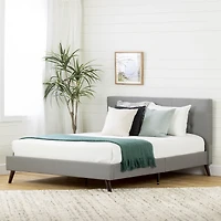 Fusion Queen Upholstered Platform Bed and Headboard