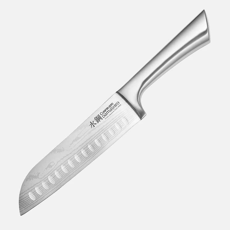 Damashiro Santoku Knife 17cm & Cutting Board Set