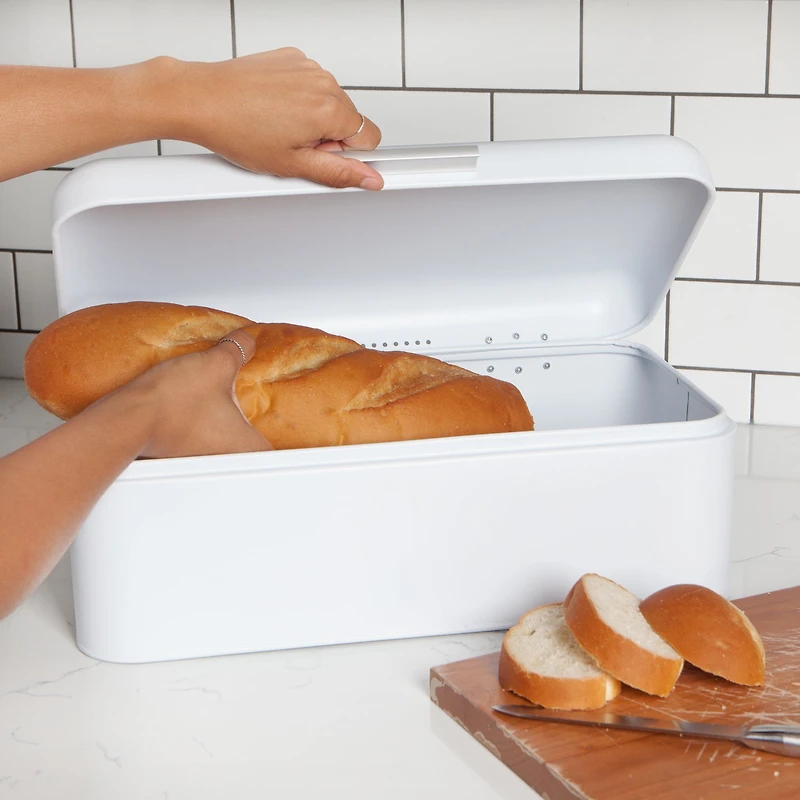 Danica Bread Bin - Matte White