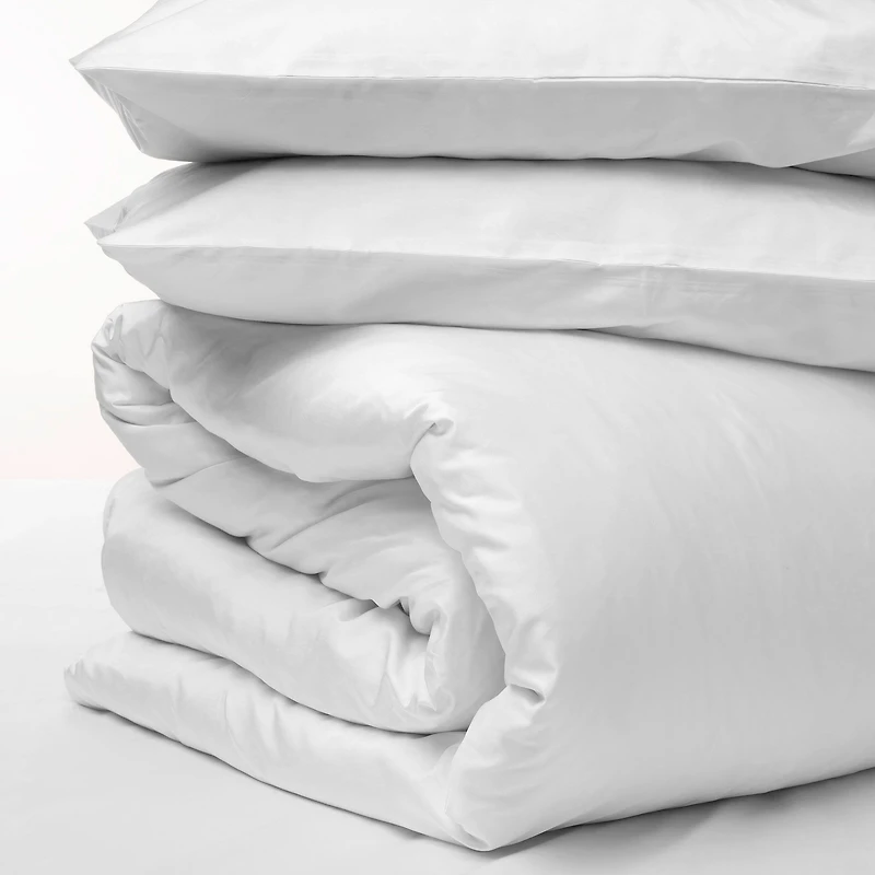 Housse de couette et taies d'oreiller en coton soie par Smartsilk