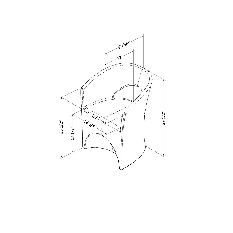 Dalya Patio Chair by South Shore Furniture - Dark Grey