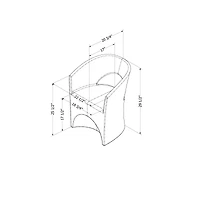 Dalya Patio Chair by South Shore Furniture - Dark Grey