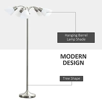 Arc Tree Floor Lamp with Adjustable Rotating Lights