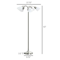 Arc Tree Floor Lamp with Adjustable Rotating Lights